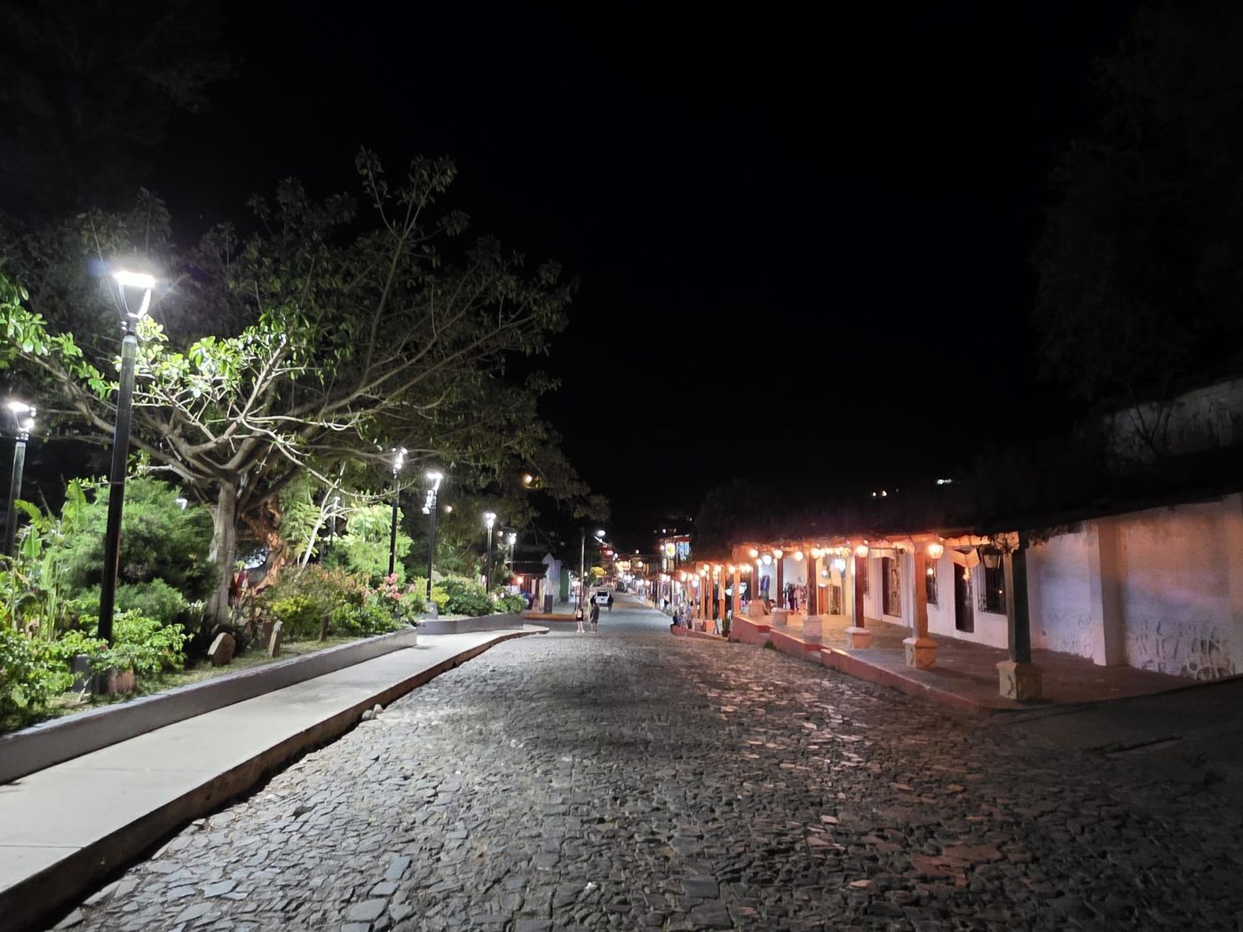 Concepción de Ataco town view at night