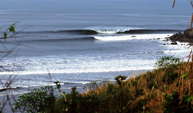 The legendary Las Flores point break