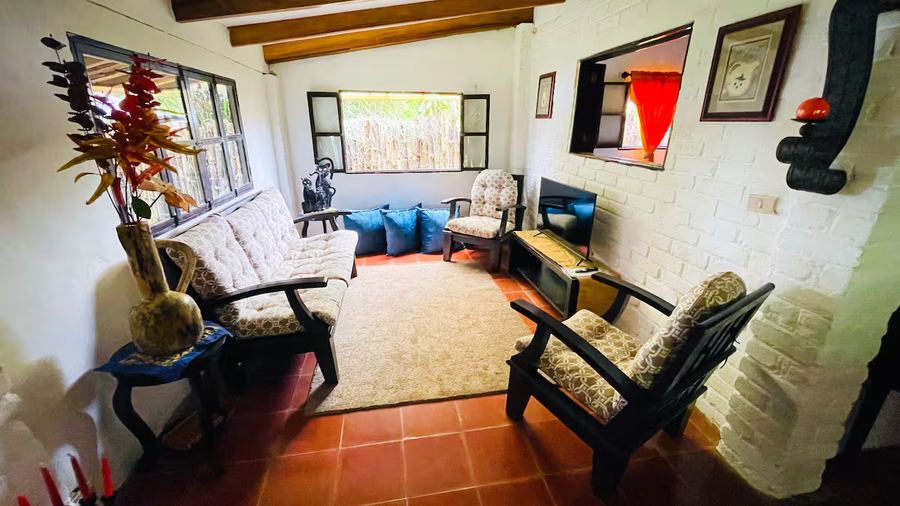Cabin living room lounge at Monte Berat